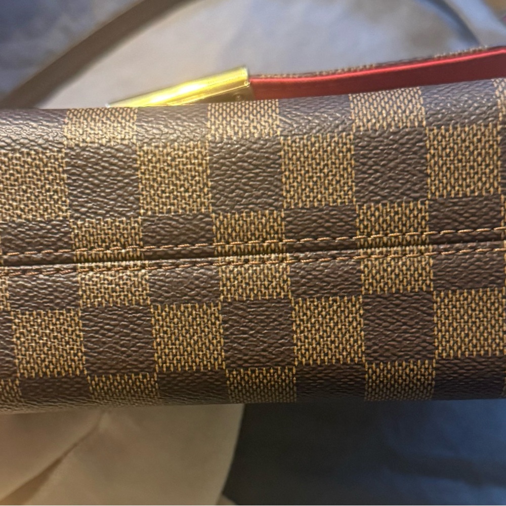 Louis Vuitton Damier Ebene Croisette Crossbody with Gold Hardware - Picture 12 of 15